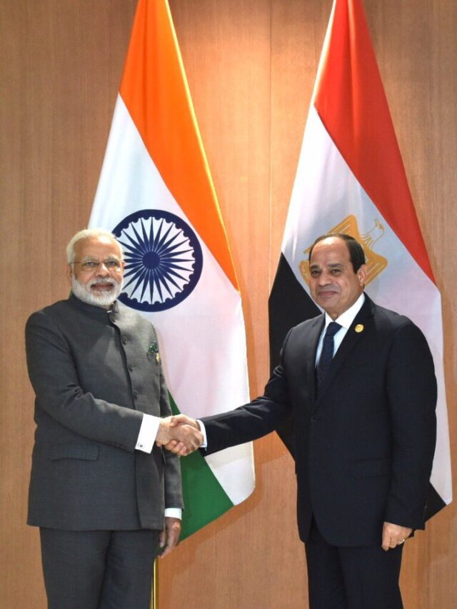 Prime Minister Narendra Modi and Egyptian President Abdel Fattah El-Sisi