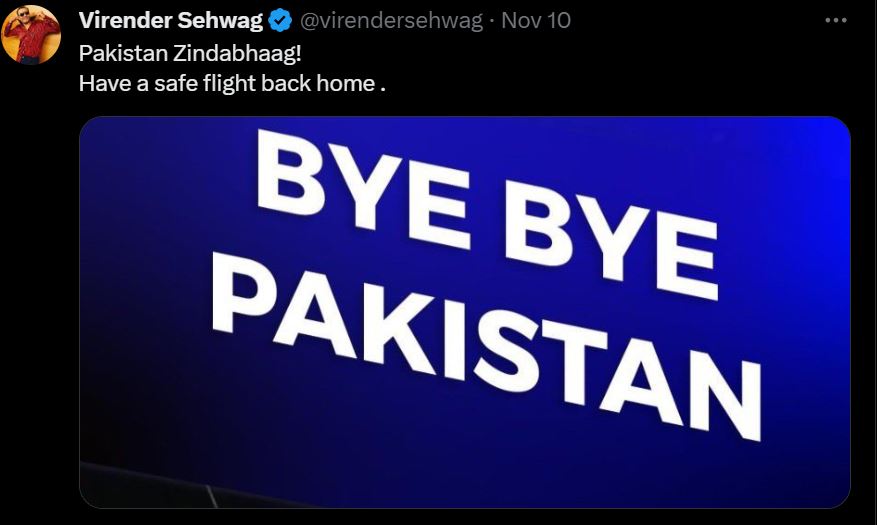 sehwag post on twitter